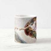 Michelangelos Die Schöpfung Adams Kaffeetasse (Mittel)