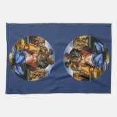 Michelangelo's Doni Tondo oder Doni Madonna Geschirrtuch (Horizontal)