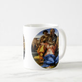Michelangelo's Doni Tondo oder Doni Madonna Kaffeetasse (VorderseiteRechts)