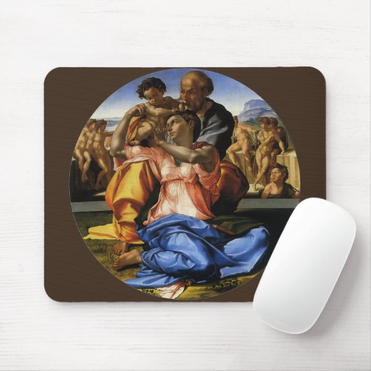 Michelangelo's Doni Tondo oder Doni Madonna Mousepad (Mit Mouse)