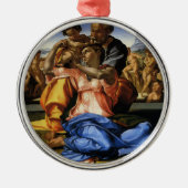 Michelangelo's Doni Tondo oder Doni Madonna Ornament Aus Metall (Vorne)
