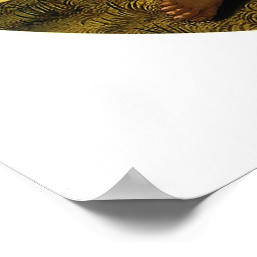 Michelangelo's Doni Tondo oder Doni Madonna Poster (Ecke)