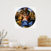 Michelangelo's Doni Tondo oder Doni Madonna Poster (Küche)