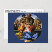 Michelangelo's Doni Tondo oder Doni Madonna Postkarte (Vorne/Hinten)