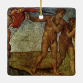 Michelangelos Fall und Ausweisung, Garten Eden Keramikornament (Rückseite)