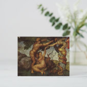 Michelangelos Fall und Ausweisung, Garten Eden Postkarte (Stehend Vorderseite)