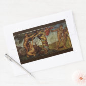 Michelangelos Fall und Ausweisung, Garten Eden Rechteckiger Aufkleber (Umschlag)