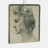 Michelangelos idealer Leiter einer Frau Keramikornament (Rechts)