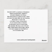 Michelangelos klassische Renaissance Postkarte (Rückseite)