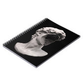 Michelangelos klassischer Büstenkopf Notizblock (Linke Seite)