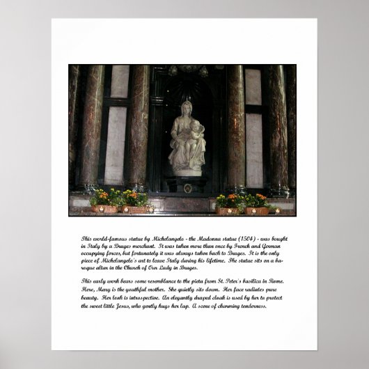 Michelangelos Madonna & Child Poster (Vorne)