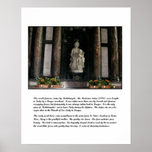 Michelangelos Madonna u. Kinderplakat Poster