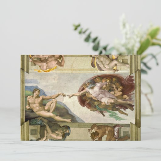 Michelangelos Menschenerschaffung (Schöpfung Adams (Stehend Vorderseite)