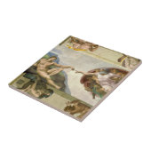 Michelangelos Menschenerschaffung (Schöpfung Adams Fliese (Seite)