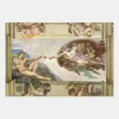 Michelangelos Menschenerschaffung (Schöpfung Adams Geschenkpapier Set (Vorderseite 3)