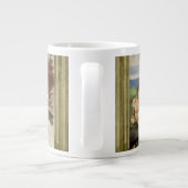 Michelangelos Menschenerschaffung (Schöpfung Adams Jumbo-Tasse (Rückseite)