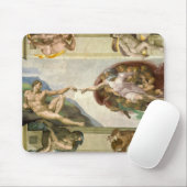 Michelangelos Menschenerschaffung (Schöpfung Adams Mousepad (Mit Mouse)