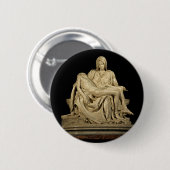 Michelangelos Pieta Button (Vorne & Hinten)