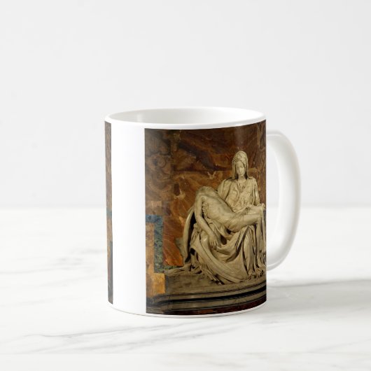 Michelangelo's Pieta im Petersdom Kaffeetasse (VorderseiteRechts)