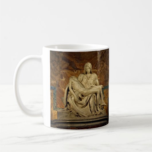 Michelangelo's Pieta im Petersdom Kaffeetasse (Links)