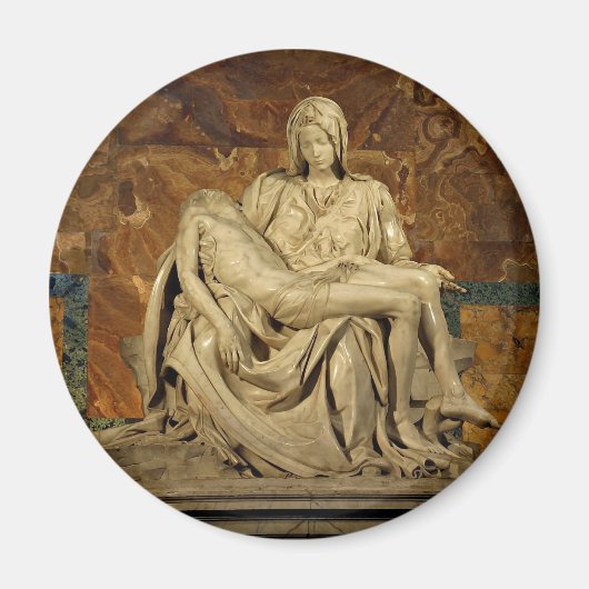 Michelangelo's Pieta im Petersdom Magnet (Vorne)