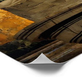 Michelangelo's Pieta im Petersdom Poster (Ecke)