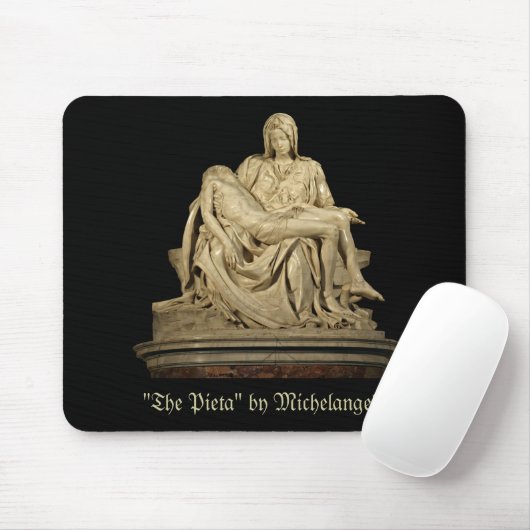Michelangelos Pieta Mousepad (Mit Mouse)