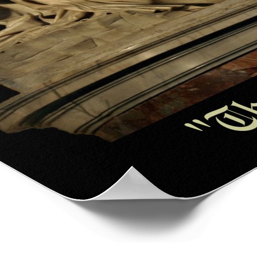 Michelangelos Pieta Poster (Ecke)