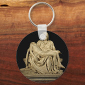 Michelangelos Pieta-Skulptur Schlüsselanhänger (Vorderseite)