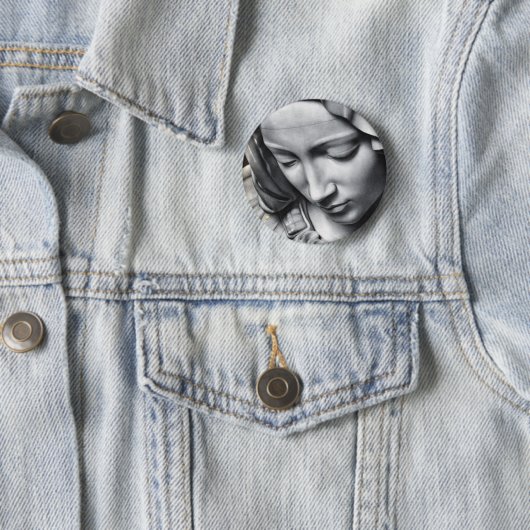 Michelangelos Pietadetail von Jungfrau-Marys Button (Beispiel)