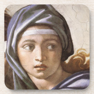Michelangelos Set des Delphischen Sibyl-Untersetze Untersetzer