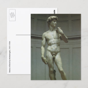 Michelangelos Statue David Postkarte