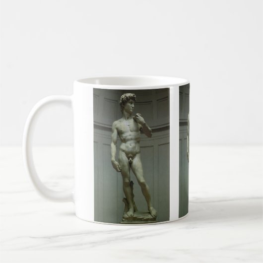 Michelangelos Statue von David Kaffeetasse (Links)