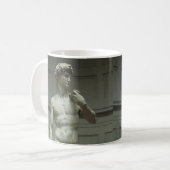 Michelangelos Statue von David Kaffeetasse (Vorderseite Links)