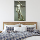 Michelangelos Statue von David Leinwanddruck (Insitu (Schlafzimmer))