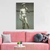 Michelangelos Statue von David Leinwanddruck (Insitu (Wohnzimmer))