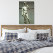 Michelangelos Statue von David Leinwanddruck (Insitu (Schlafzimmer))