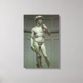 Michelangelos Statue von David Leinwanddruck (Vorderseite)