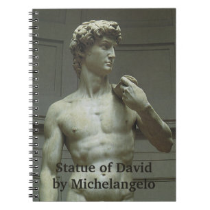 Michelangelos Statue von David Notizblock