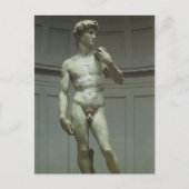 Michelangelos Statue von David Postkarte (Vorderseite)