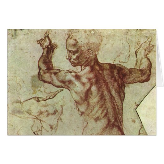 Michelangelos Studie einer libyschen Sibylle (Vorderseite (Horizontal))