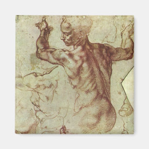 Michelangelos Studie einer libyschen Sibylle Magnet