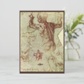 Michelangelos Studie eines libyschen Sibyl (Stehend Vorderseite)