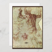 Michelangelos Studie eines libyschen Sibyl (Vorne/Hinten)