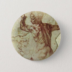 Michelangelos Studie eines libyschen Sibyl Button