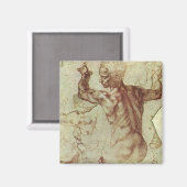 Michelangelos Studie eines libyschen Sibyl Magnet (Vorderseite/Rückseite)