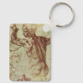 Michelangelos Studie eines libyschen Sibyl Schlüsselanhänger (Rückseite)