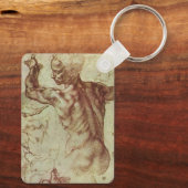 Michelangelos Studie eines libyschen Sibyl Schlüsselanhänger (Rückseite)