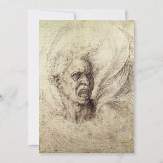 Michelangelos verdammtes Soul, Leiter eines Mannes (Vorderseite)