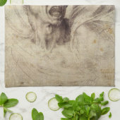 Michelangelos verdammtes Soul, Leiter eines Mannes Geschirrtuch (Gefaltet)